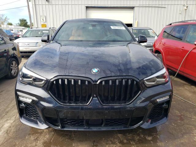 5UXCY6C05M9H71478 - 2021 BMW X6 XDRIVE40I BLUE photo 5