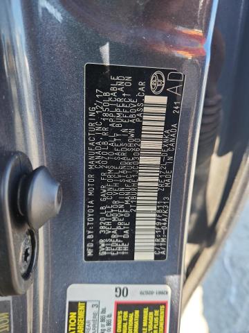 2T1BURHE1JC030620 - 2018 TOYOTA COROLLA L ნაცრისფერი ფოტო 12