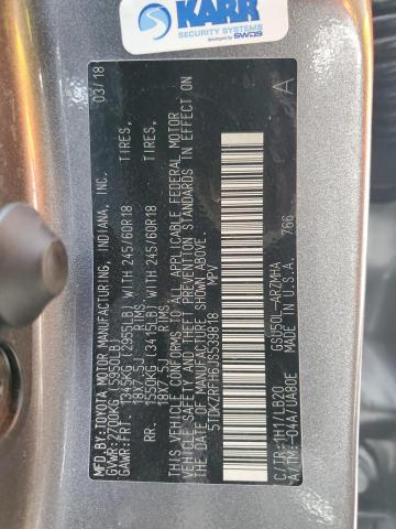 5TDKZRFH6JS539818 - 2018 TOYOTA HIGHLANDER SE Графитовый фото 13