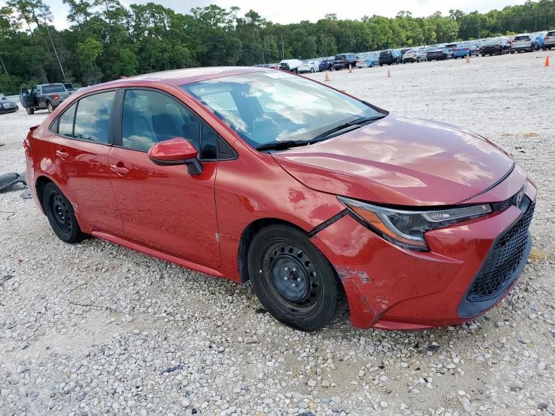 5YFEPMAE6MP187520 - 2021 TOYOTA COROLLA LE წითელი ფოტო 4