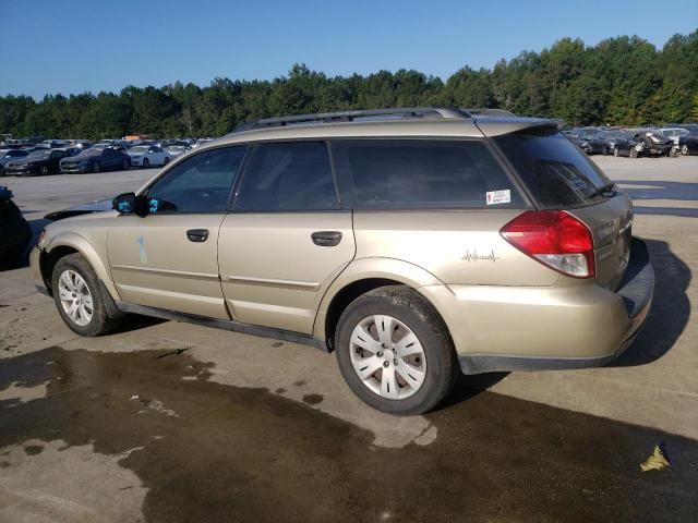 4S4BP60C787312462 - 2008 SUBARU OUTBACK GOLD photo 2