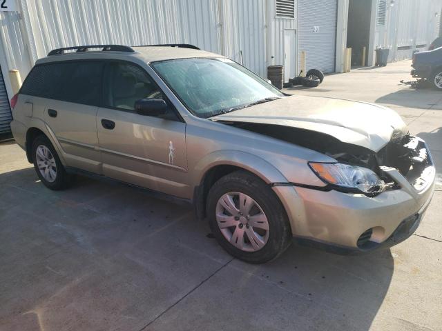 4S4BP60C787312462 - 2008 SUBARU OUTBACK GOLD photo 4