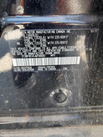 2T3BFREV4JW706692 - 2018 TOYOTA RAV4 LE შავი ფოტო 13