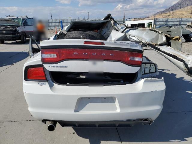 2C3CDXAT6EH226862 - 2014 DODGE CHARGER POLICE WHITE photo 6