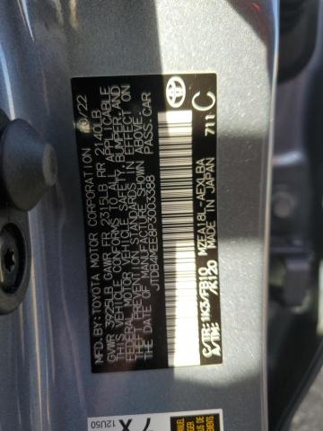 JTDB4MEE8P3003388 - 2023 TOYOTA COROLLA LE Mavi foto 12