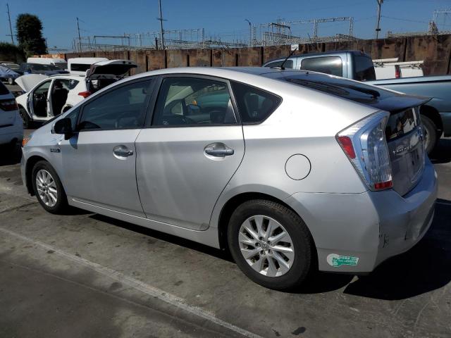 JTDKN3DP0E3051619 - 2014 TOYOTA PRIUS PLUG Srebrny zdjęcie 2