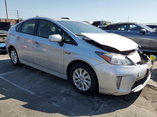 JTDKN3DP0E3051619 - 2014 TOYOTA PRIUS PLUG Srebrny zdjęcie 4