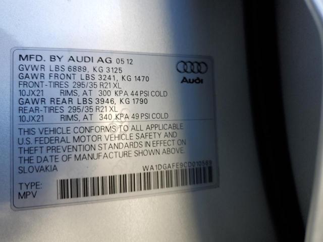 WA1DGAFE9CD010569 - 2012 AUDI Q7 PRESTIGE SILVER photo 12