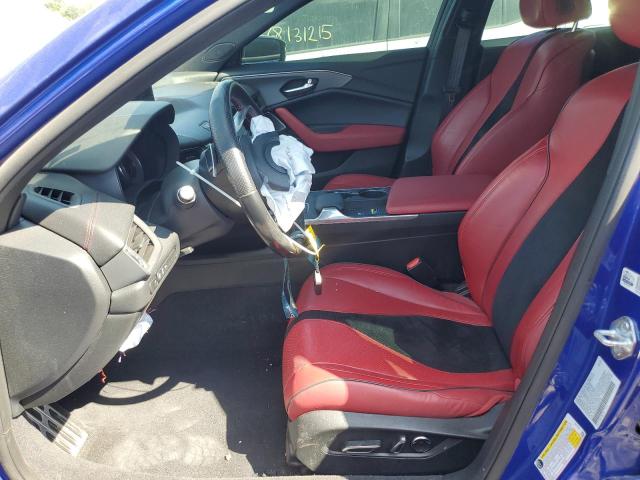 19UUB5F50NA002958 - 2022 ACURA TLX TECH A BLUE photo 7