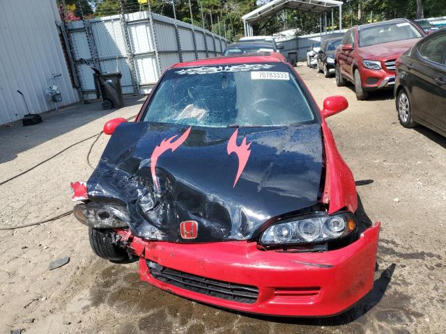 2HGEJ1221SH558530 - 1995 HONDA CIVIC EX RED photo 5