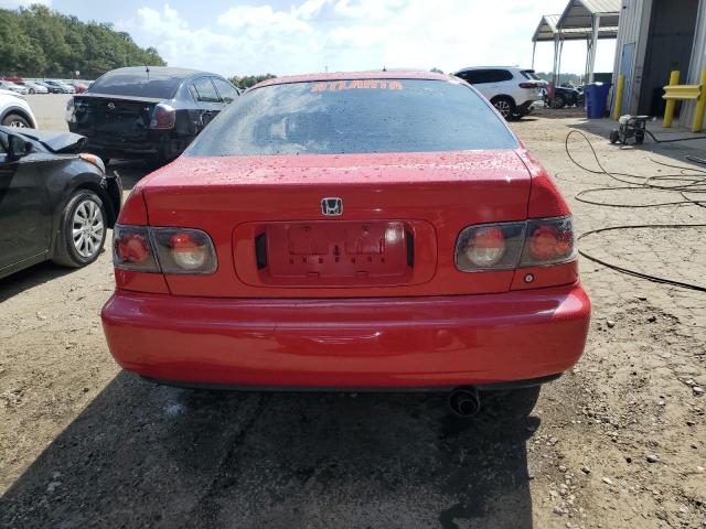 2HGEJ1221SH558530 - 1995 HONDA CIVIC EX RED photo 6