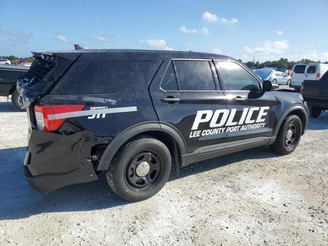 1FM5K8AB4NGA99947 - 2022 FORD EXPLORER POLICE INTERCEPTOR Սև լուսանկար 3
