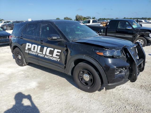 1FM5K8AB4NGA99947 - 2022 FORD EXPLORER POLICE INTERCEPTOR Սև լուսանկար 4