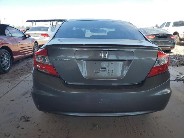 19XFB2F59CE002991 - 2012 HONDA CIVIC LX GRAY photo 6