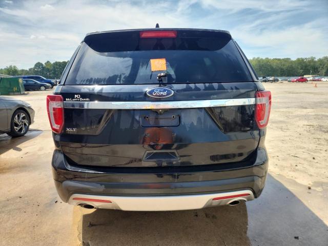 1FM5K7D83HGD49015 - 2017 FORD EXPLORER XLT BLACK photo 6