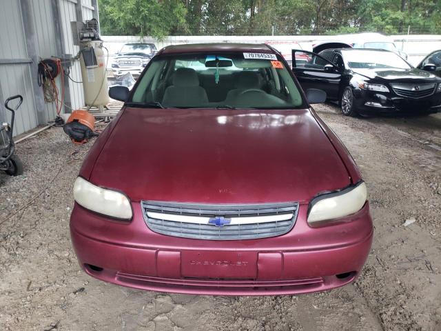 1G1ND52F45M224745 - 2005 CHEVROLET CLASSIC BURGUNDY photo 5