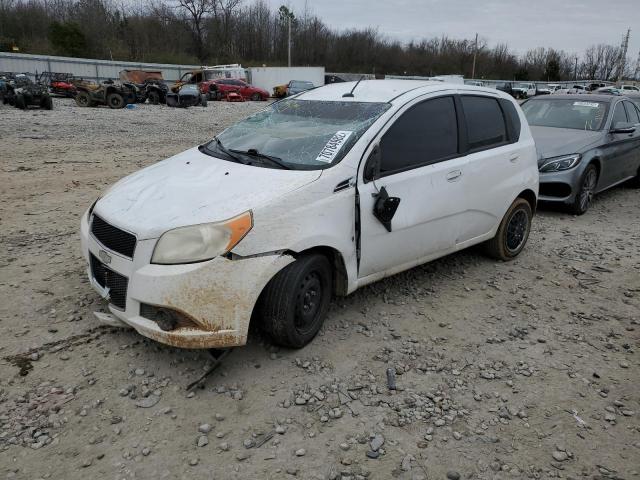 KL1TD66E99B617980 - 2009 CHEVROLET AVEO LS WHITE photo 1