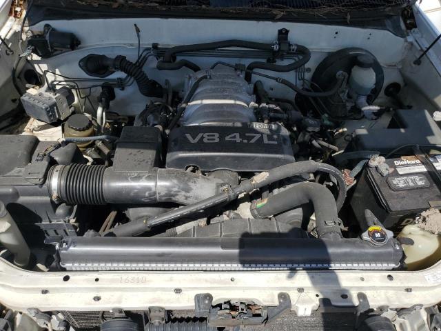 5TBRT34114S447922 - 2004 TOYOTA TUNDRA ACCESS CAB SR5 WHITE photo 11