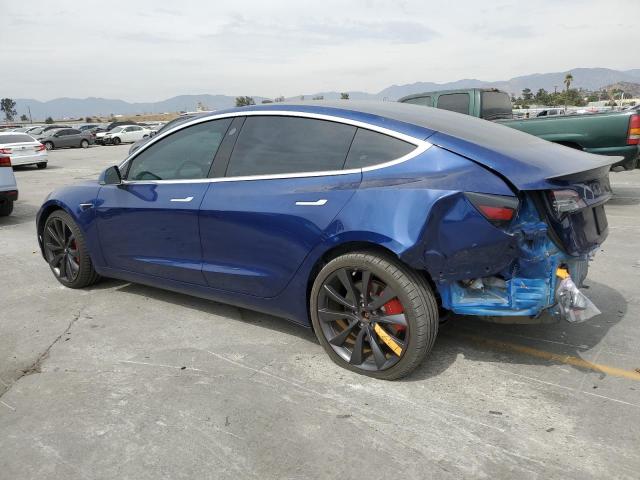 5YJ3E1EC4LF713285 - 2020 TESLA MODEL 3 BLUE photo 2