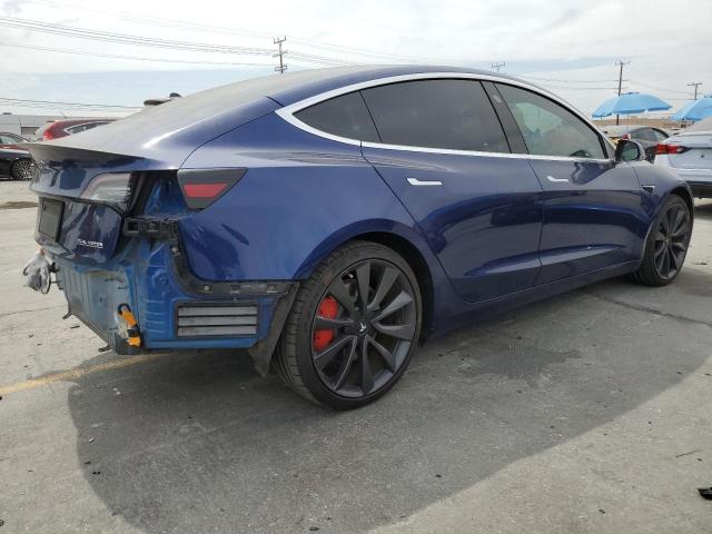 5YJ3E1EC4LF713285 - 2020 TESLA MODEL 3 BLUE photo 3
