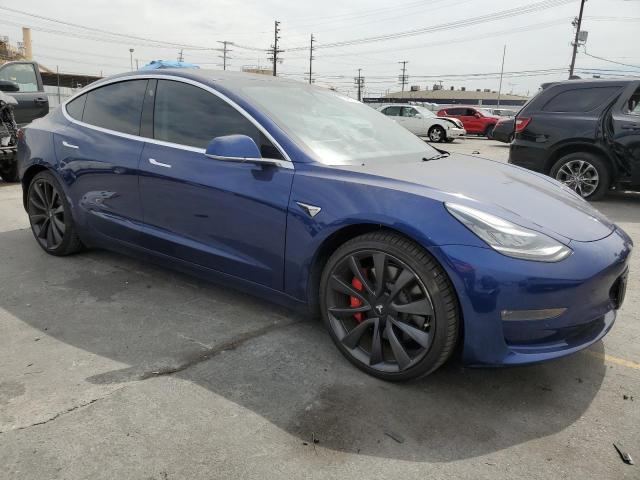 5YJ3E1EC4LF713285 - 2020 TESLA MODEL 3 BLUE photo 4