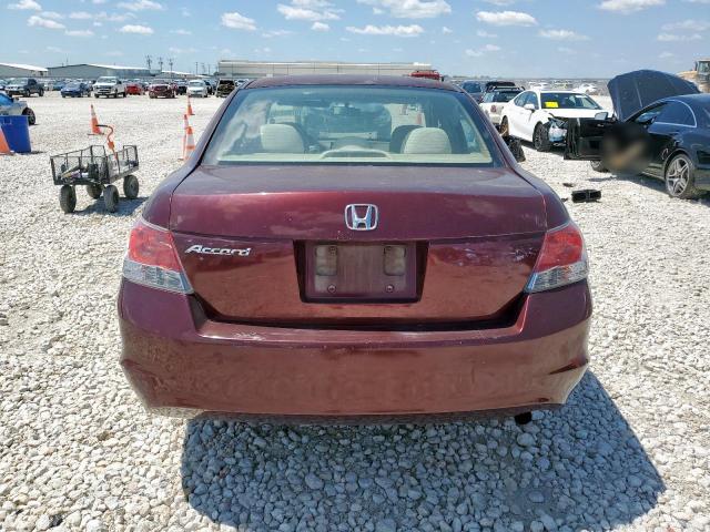 1HGCP26409A086708 - 2009 HONDA ACCORD LXP მუქწითელი ფოტო 6