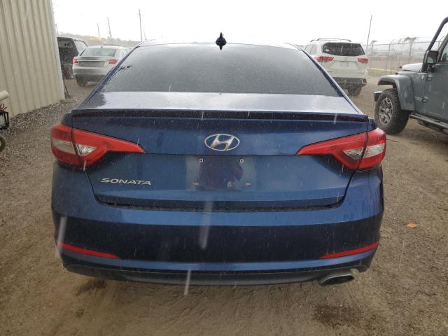 5NPE24AF0FH073777 - 2015 HYUNDAI SONATA SE BLUE photo 6