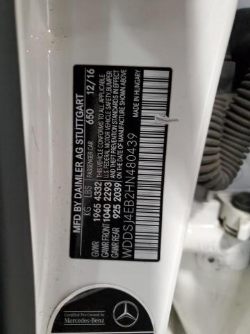 WDDSJ4EB2HN480439 - 2017 MERCEDES-BENZ CLA 250 WHITE photo 12