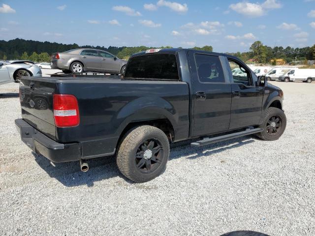 1FTRW12W58KC49164 - 2008 FORD F150 SUPERCREW BLACK photo 3