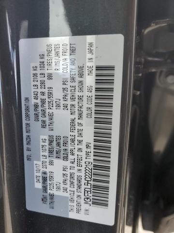 JM3KFBDL5H0222219 - 2017 MAZDA CX-5 GRAND TOURING GRAY photo 14
