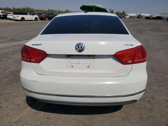 1VWBN7A32DC030470 - 2013 VOLKSWAGEN PASSAT SE WHITE photo 6