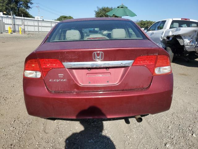 2HGFA1F55AH510584 - 2010 HONDA CIVIC LX RED photo 6