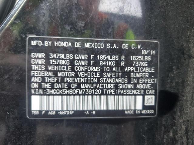 3HGGK5H80FM739120 - 2015 HONDA FIT EX BLACK photo 13