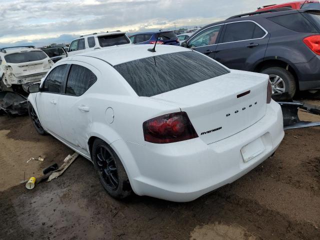 1C3CDZABXDN711871 - 2013 DODGE AVENGER SE WHITE photo 2