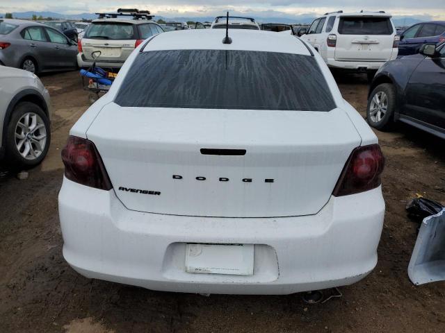 1C3CDZABXDN711871 - 2013 DODGE AVENGER SE WHITE photo 6