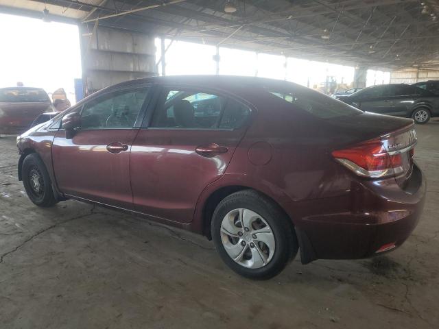 19XFB2F58FE009791 - 2015 HONDA CIVIC LX Tünd qırmızı foto 2