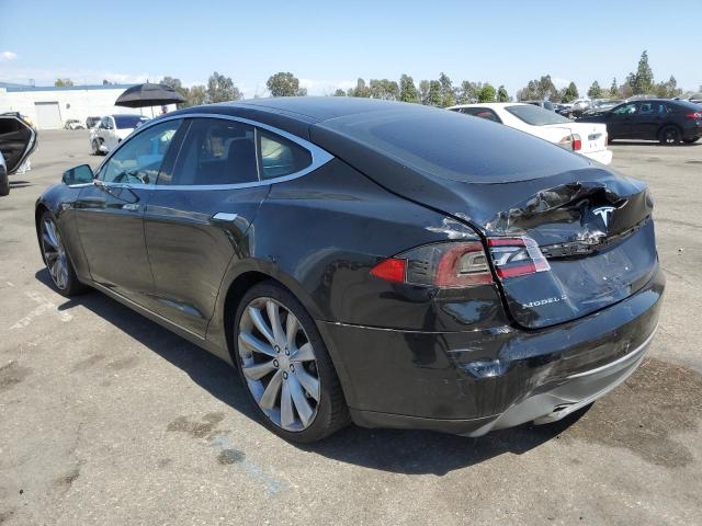 5YJSA1H10EFP36311 - 2014 TESLA MODEL S BLACK photo 2