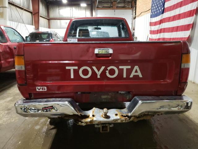 JT4VN13D7L0014980 - 1990 TOYOTA PICKUP 1/2 TON EXTRA LONG WHEELBASE DLX RED photo 6