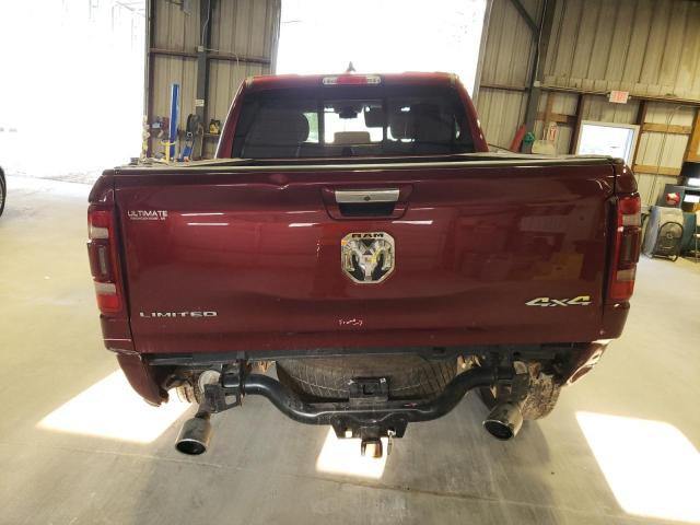 1C6SRFHT6KN627587 - 2019 RAM 1500 LIMITED MAROON photo 6