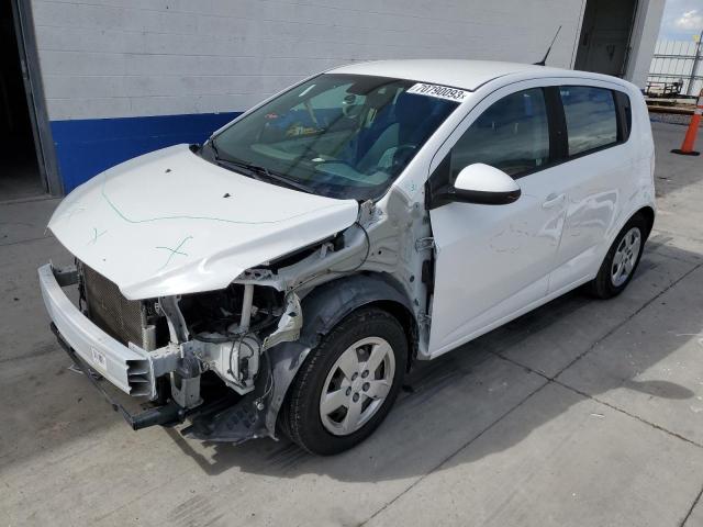 1G1JA6SGXD4143379 - 2013 CHEVROLET SONIC LS WHITE photo 1