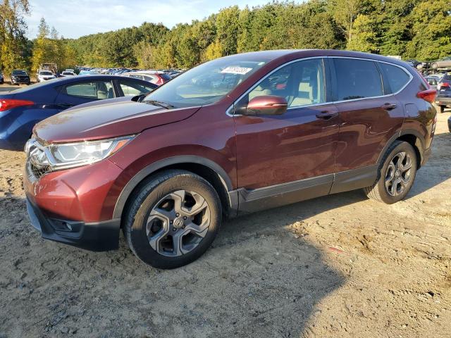 2HKRW2H55KH624853 - 2019 HONDA CR-V EX BURGUNDY photo 1