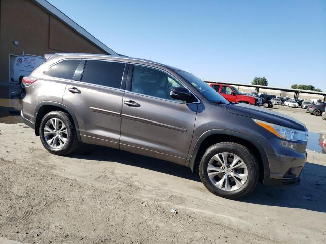 5TDJKRFH7ES026681 - 2014 TOYOTA HIGHLANDER XLE Boz foto 4