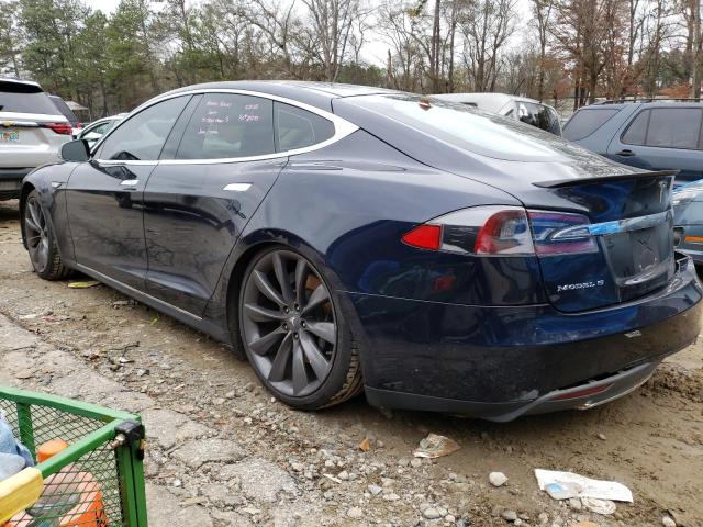 5YJSA1DP1DFP06940 - 2013 TESLA MODEL S Կապույտ լուսանկար 2