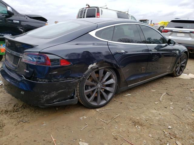 5YJSA1DP1DFP06940 - 2013 TESLA MODEL S Կապույտ լուսանկար 3