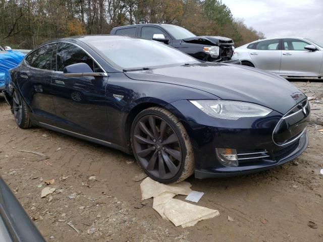 5YJSA1DP1DFP06940 - 2013 TESLA MODEL S Կապույտ լուսանկար 4