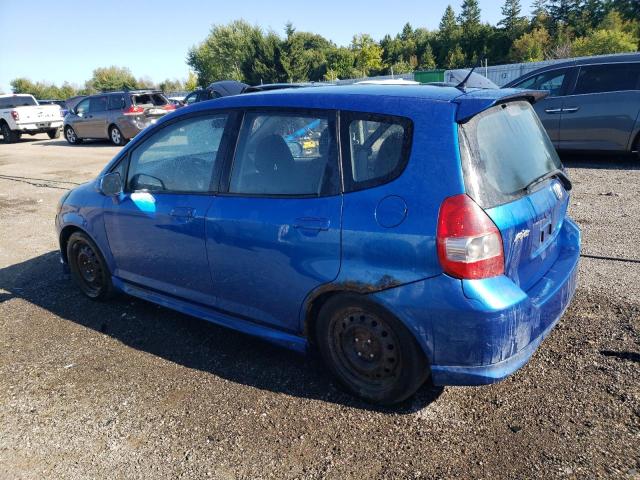 JHMGD38698S804129 - 2008 HONDA FIT SPORT BLUE photo 2