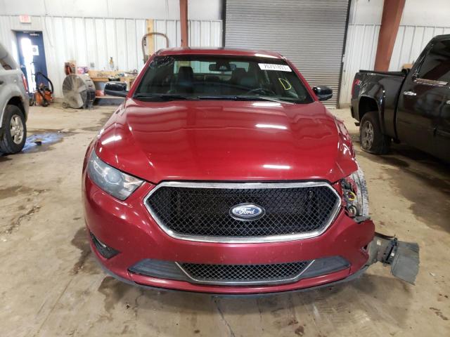 1FAHP2KT2FG121720 - 2015 FORD TAURUS SHO RED photo 5