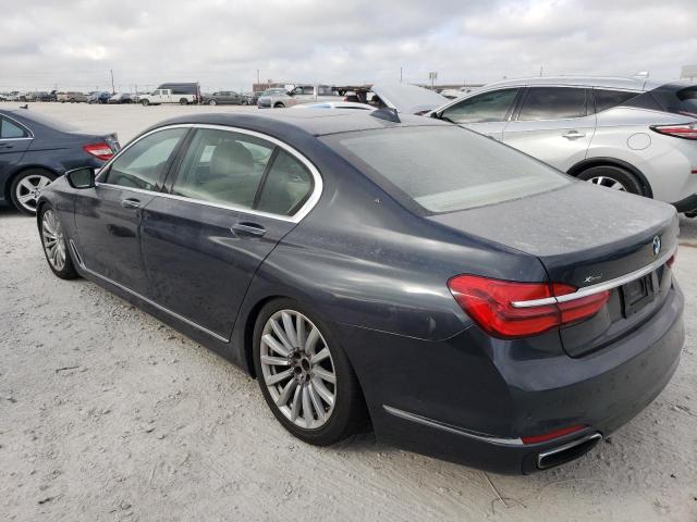 WBA7E4C5XHGU99064 - 2017 BMW 740 XI GRAY photo 2