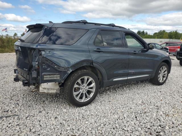 1FMSK8DH7NGA93143 - 2022 FORD EXPLORER XLT GRAY photo 3