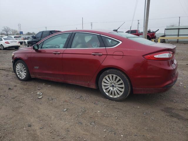 3FA6P0PU3GR206766 - 2016 FORD FUSION SE PHEV BURGUNDY photo 2